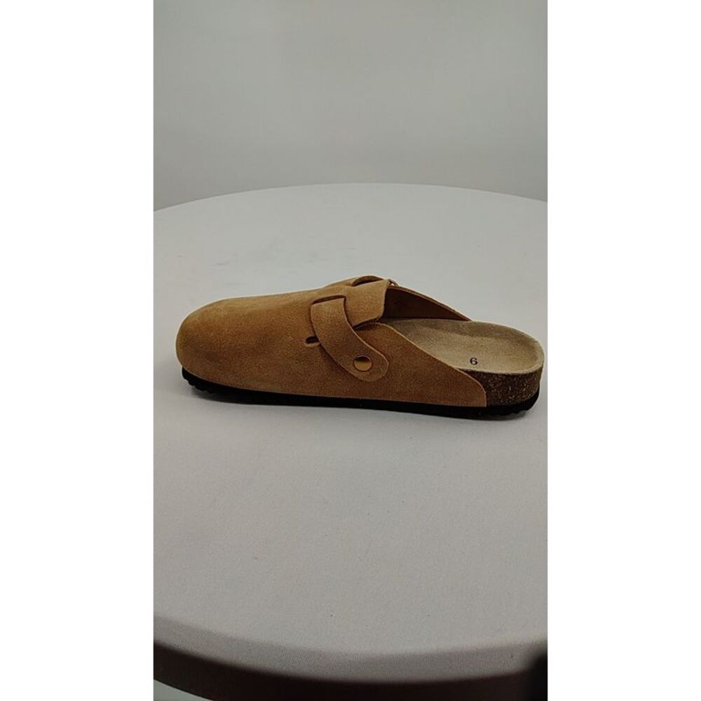 Quince Tan Suede Slip-On Clog